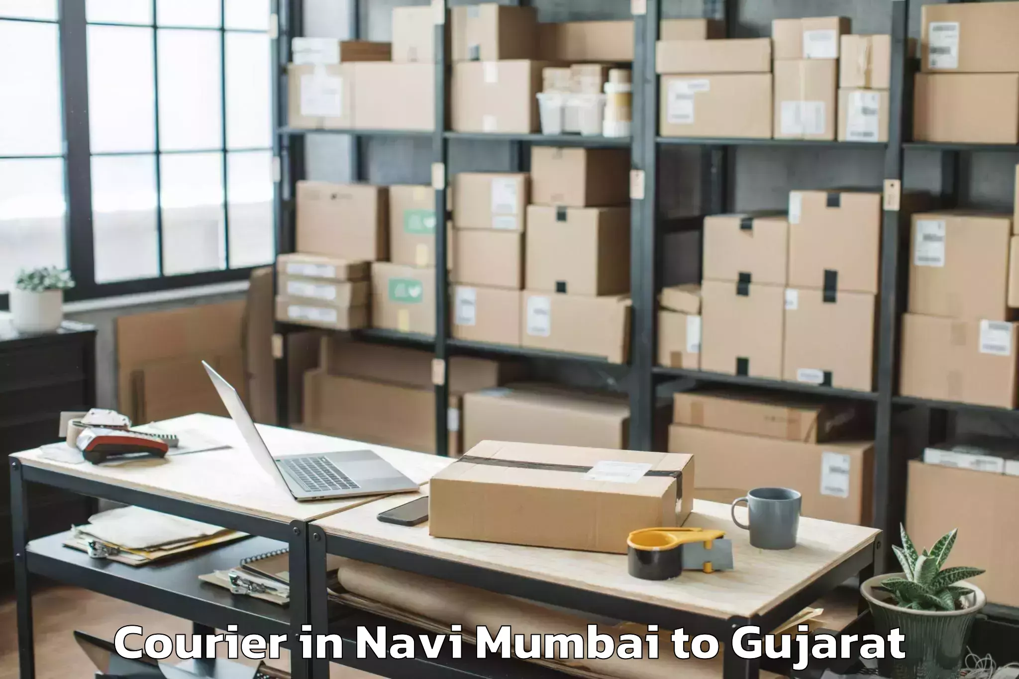 Get Navi Mumbai to Hazira Port Courier